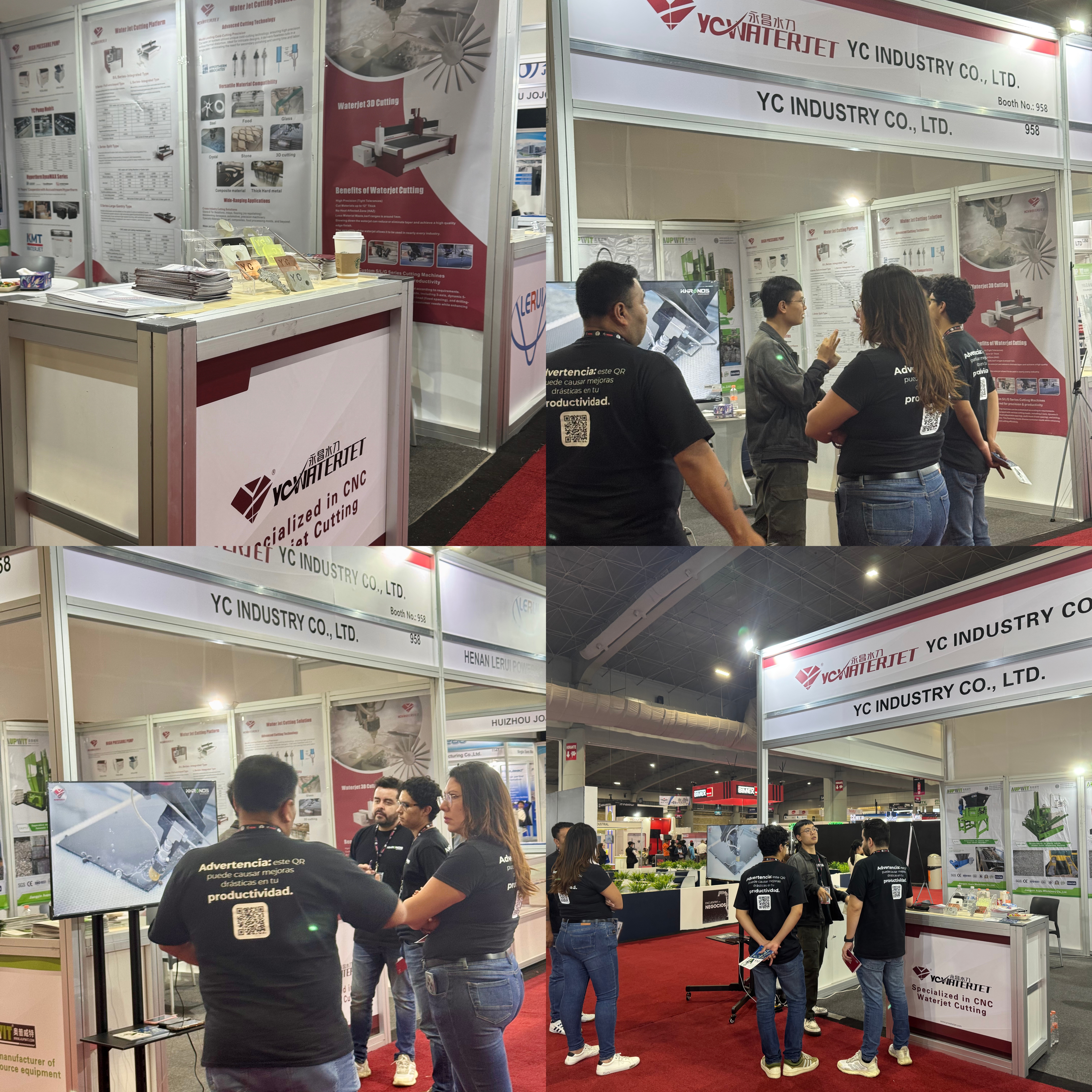 YC Waterjet brilla en Tecma México1