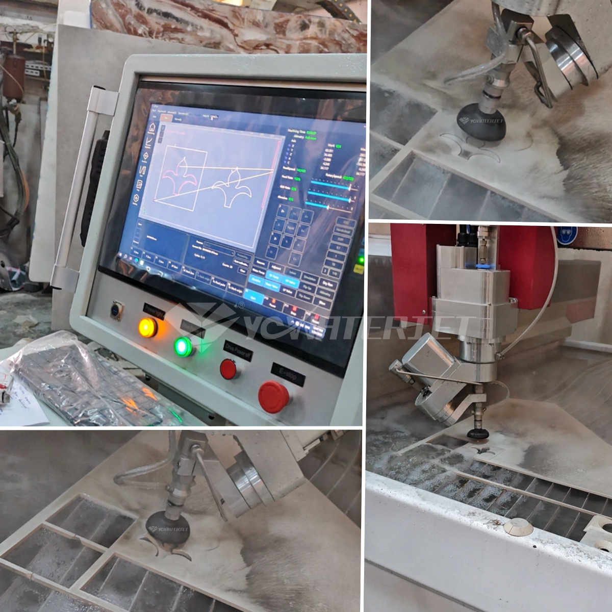 Piedra estampada Corte por chorro de agua 