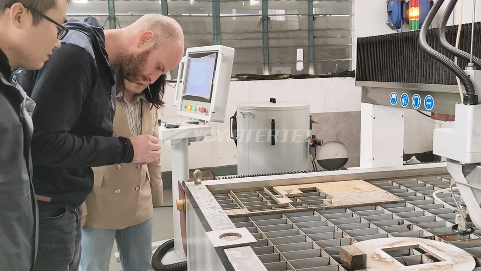 Pantalla de muestra de corte