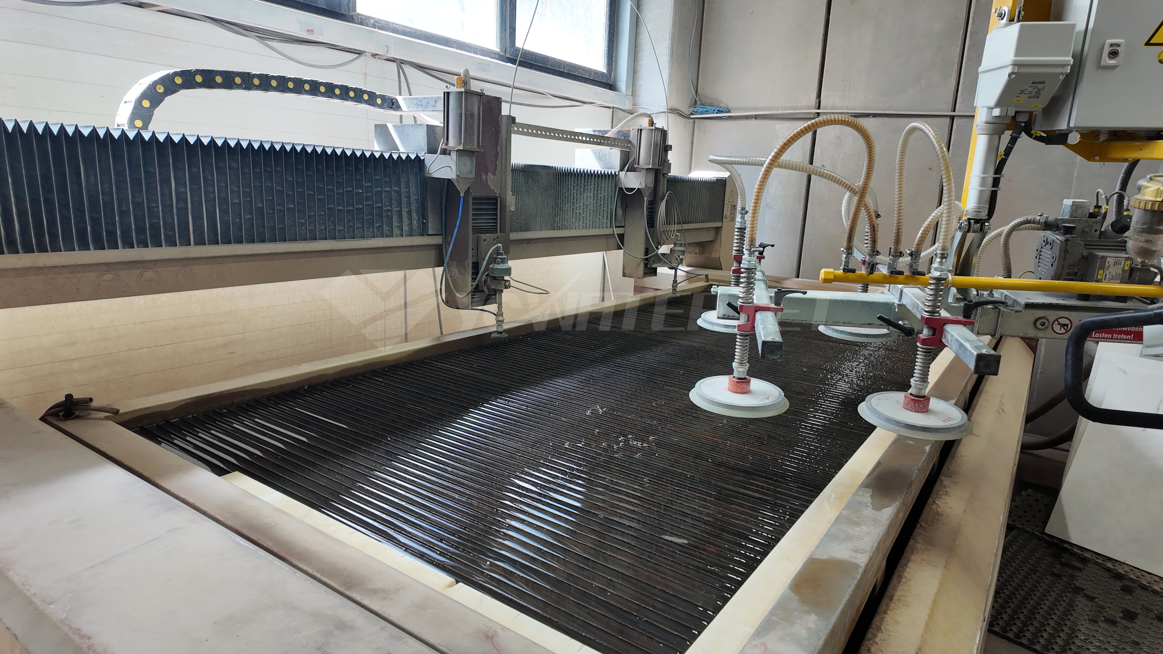 Chorro de agua de doble cabezal